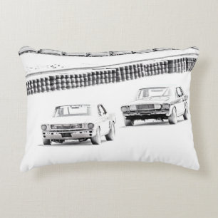 Horse Race Decorative Cushion