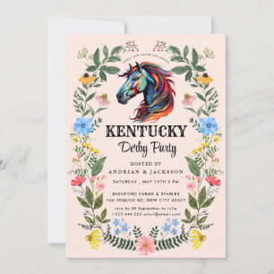Horse Race Derby Party Invitation