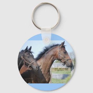 Horse Race Finish Line Key Ring