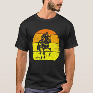 Horse Race Vintage Retro Sunset Horse Racing T-Shirt