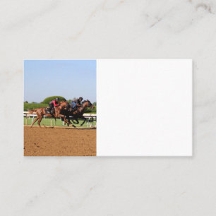 Horse racing business card