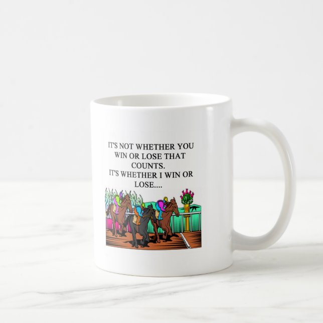 horse racing derby coffee mug (Right)