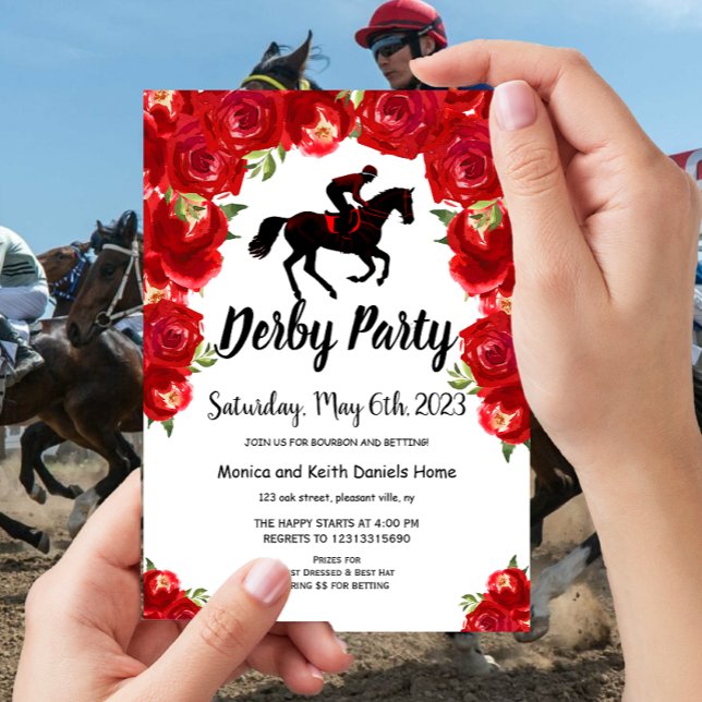 Horse Racing Derby Day Party Invitation (Creator Uploaded)