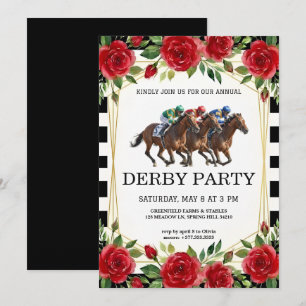 Horse Racing Derby Party Vintage Invitation 2026