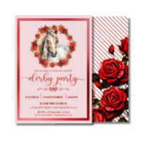 Horse Racing Derby Party Wreath Roses