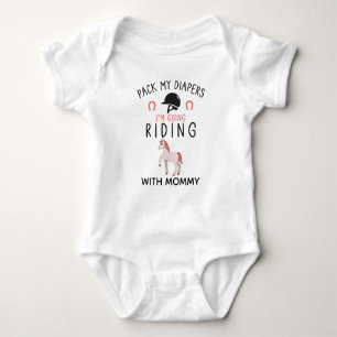 Horse Racing Equestrianism Equestrian Mum Baby Bodysuit