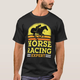 Horse Racing Expert Jokey Racer Derby Gallop For M T-Shirt