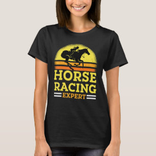 Horse Racing Expert Jokey Racer Derby Gallop For M T-Shirt