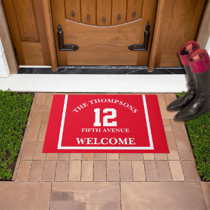 Horse Racing Family Name Address Welcome Doormat