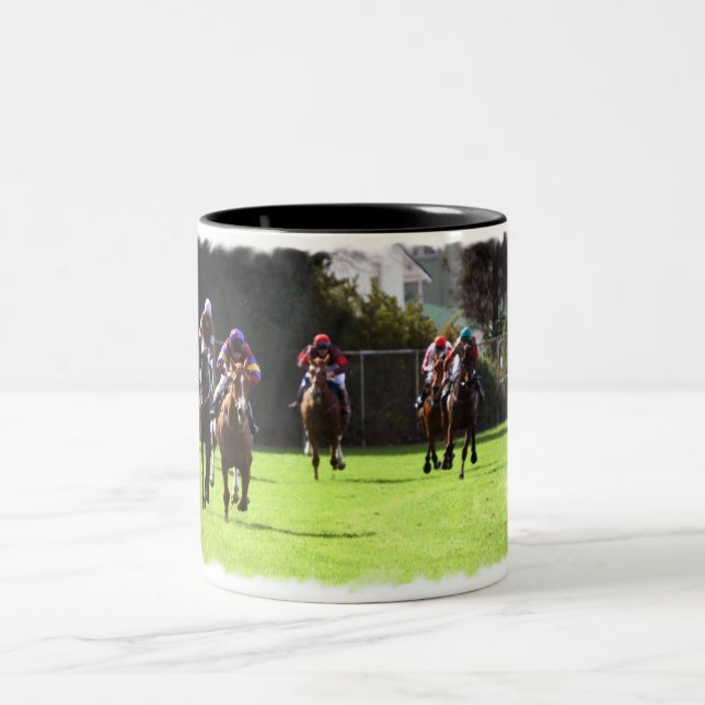 Horse Racing Field Coffee Mug (Center)