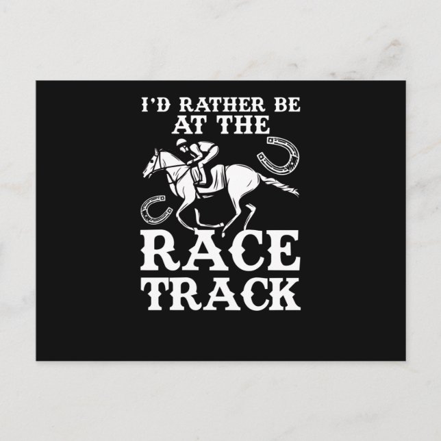 Horse Racing Horse Rather Race Track Racehorse Postcard (Front)