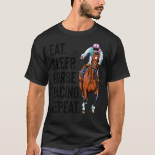 Horse Racing Horseback Retro Derby Day Jockey T-Shirt