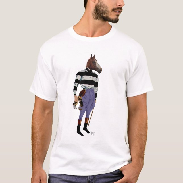 Horse Racing Jockey Full 2 T-Shirt (Front)