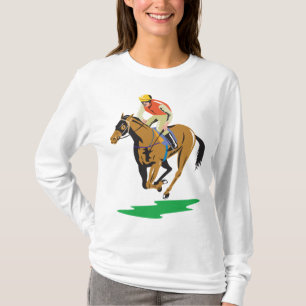 Horse Racing Jockey Galloping T-Shirt