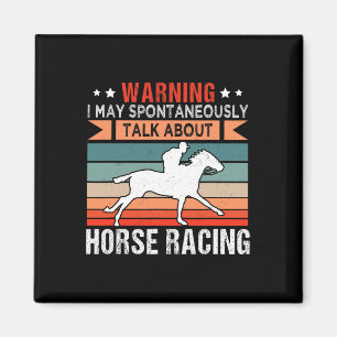 Horse Racing Jockey Horseback Riding Barrel Racer  Magnet