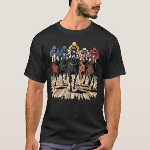 Horse Racing Jockey Racer Derby Rider Gifts Men Wo T-Shirt