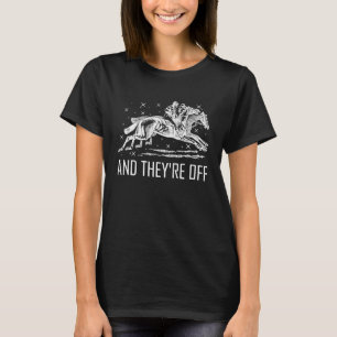 Horse Racing Jockey Racer Derby Rider Track Race T-Shirt