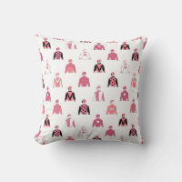 Horse Racing Jockey Silks Equestrian Pink White