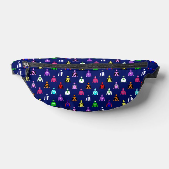 Horse Racing Jockey Silks Patterned Bum Bags (Lay Down)