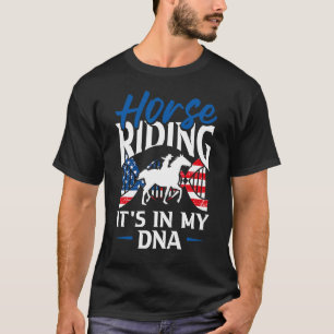 Horse Racing Jockeys Horseback Riding Equestrian H T-Shirt