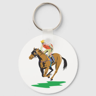 Horse Racing Key Ring