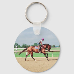 Horse Racing Key Ring