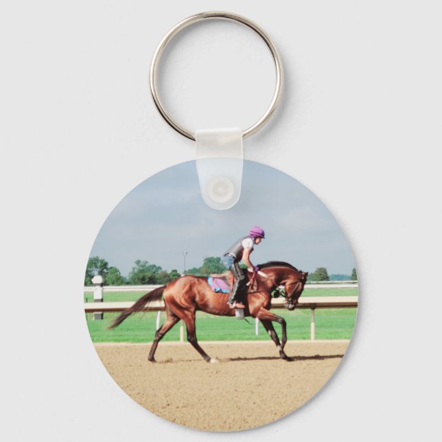 Horse Racing Key Ring (Front)