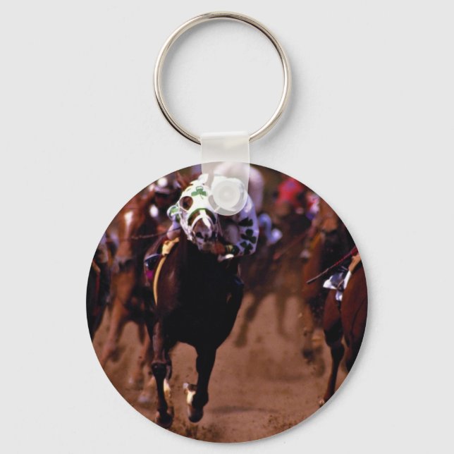 Horse racing key ring (Front)