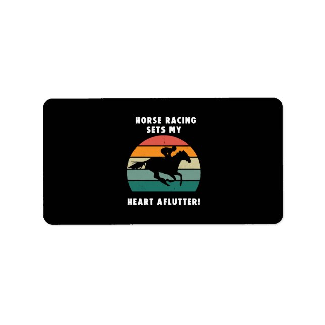 Horse Racing Label (Front)