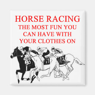 HORSE racing Magnet