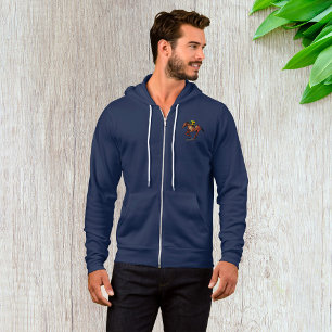 Horse Racing Mens Jacket Hoodie