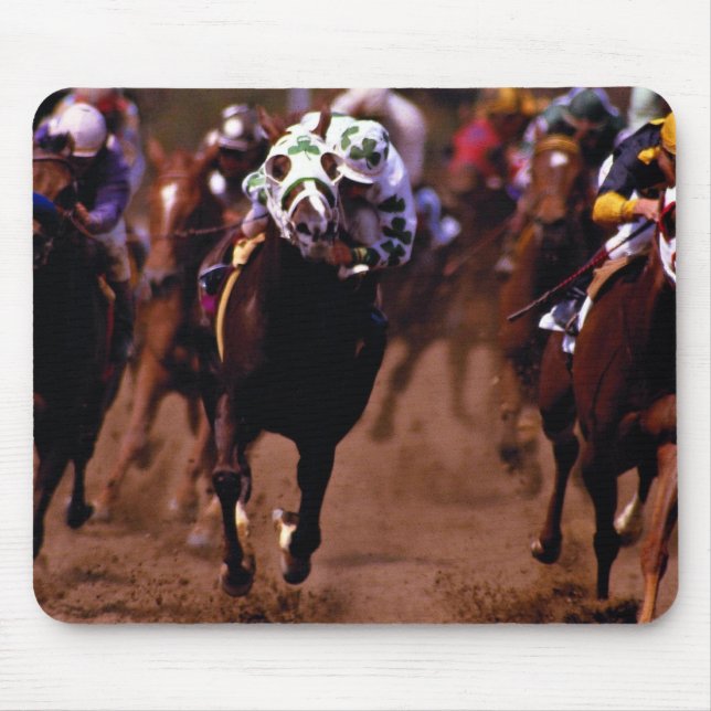 Horse racing mouse pad (Front)