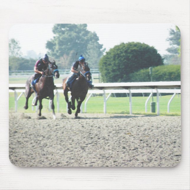 Horse racing mouse pad (Front)