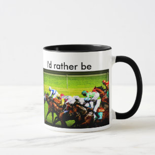 horse racing mug