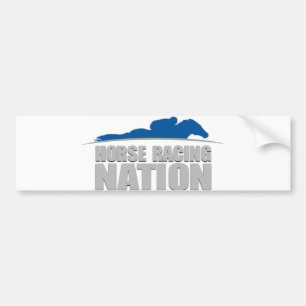 Horse Racing Nation bumper sticker