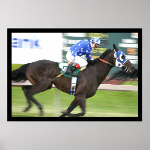 Horse racing poster