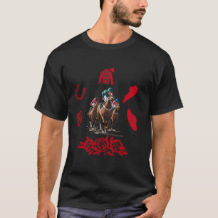 Horse Racing Race Day Funny Jockeys Running Run 15 T-Shirt