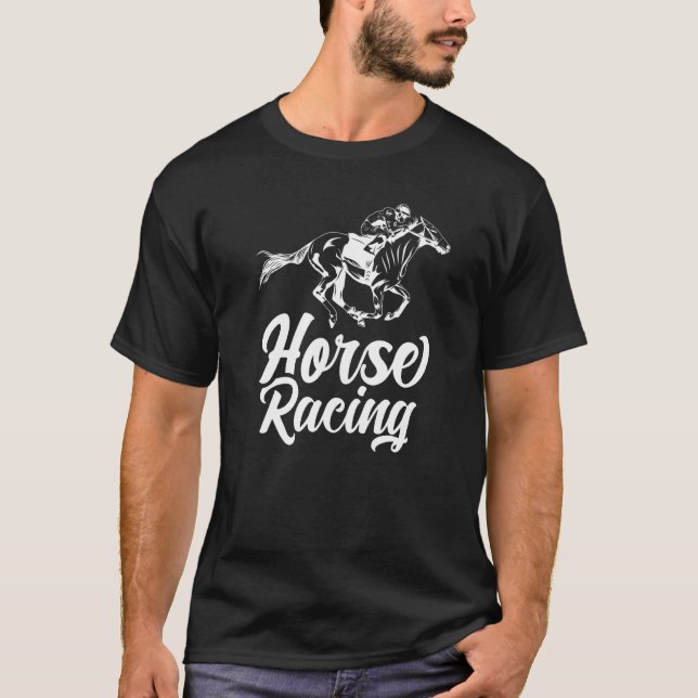 Horse Racing Racer Jockey Race T-Shirt (Front)
