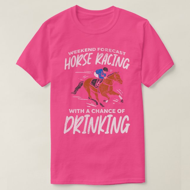 Horse Racing Riding Drinking 1 T-Shirt (Design Front)