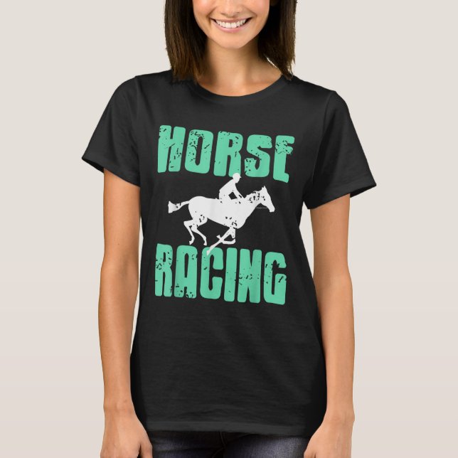 Horse Racing Srt Fanatics Speed And On  T-Shirt (Front)