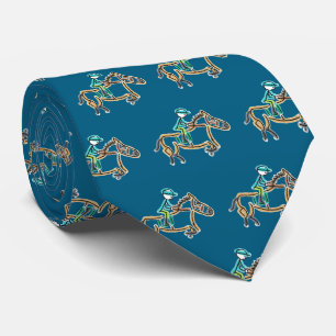 Horse Racing Stickman Tie