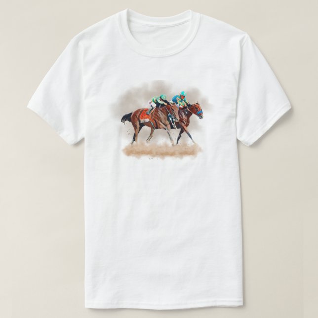 Horse Racing T-Shirt (Design Front)