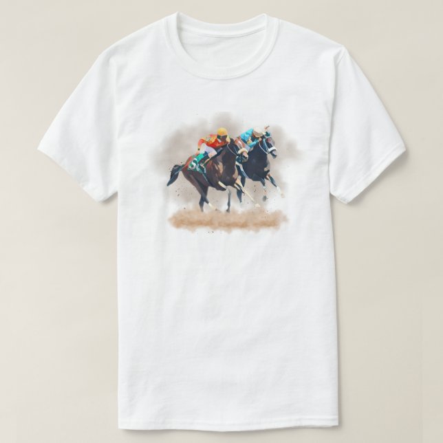Horse Racing T-Shirt (Design Front)