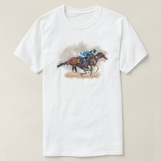 Horse Racing T-Shirt (Design Front)