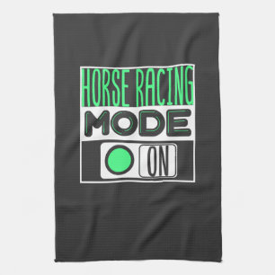 Horse Racing Tea Towel