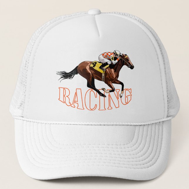 Horse Racing Trucker Hat (Front)