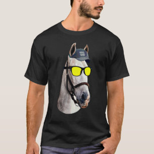 Horse Racing Vintage Horse Portrait Ky Derby Horse T-Shirt
