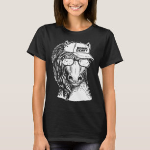Horse Racing Vintage Horse Portrait KY Derby Horse T-Shirt
