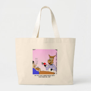 Horse Radish Funny Gifts & Collectibles Large Tote Bag