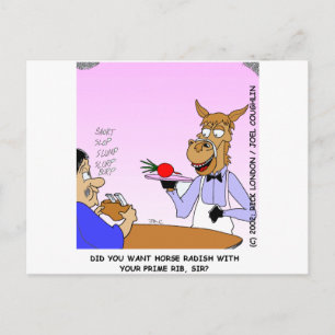 Horse Radish Funny Gifts & Collectibles Postcard